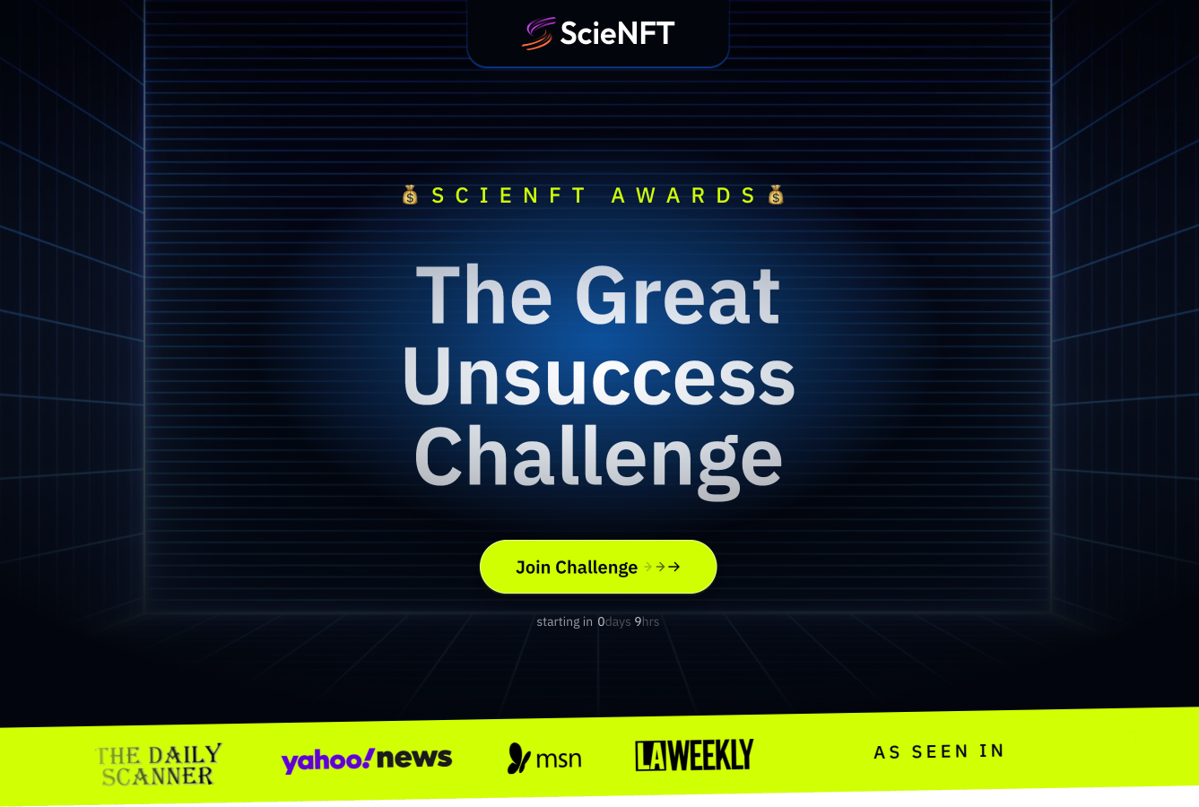 The Great Unsuccess Challenge - Publish your negative results